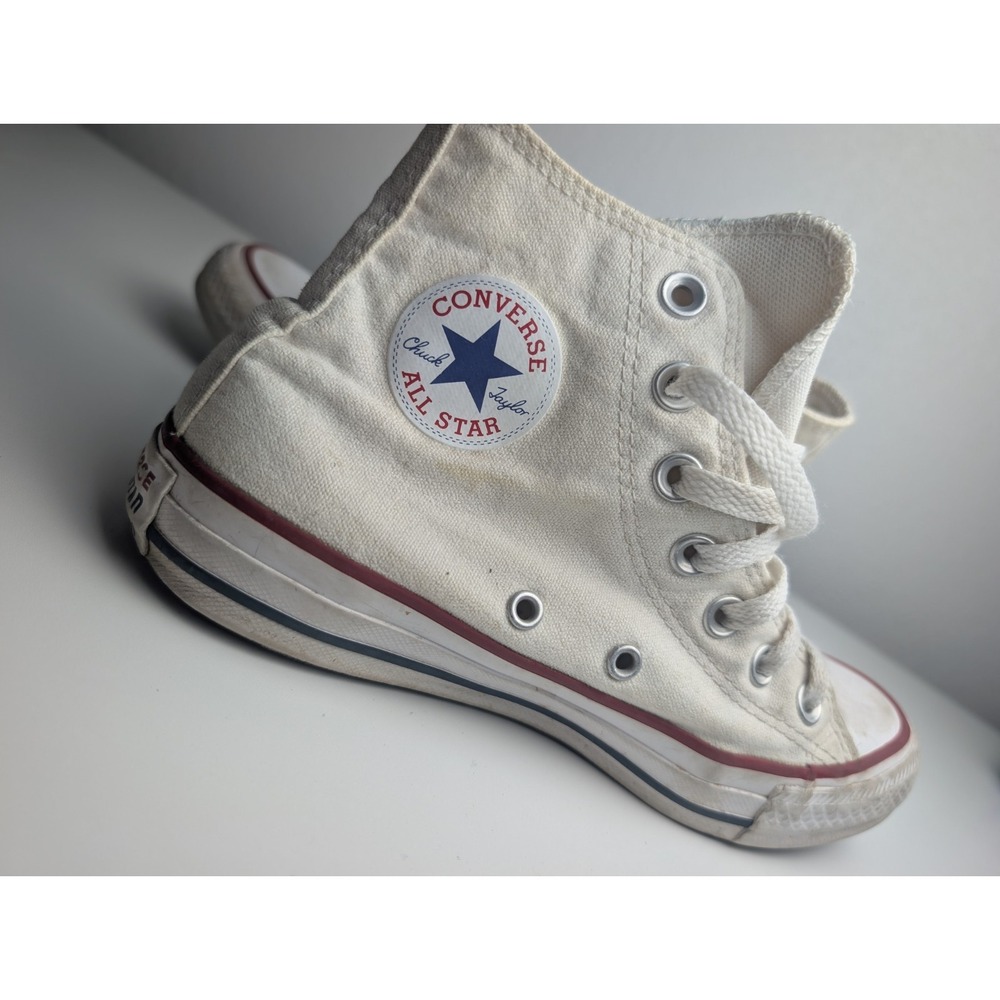 Converse Chuck Taylor All Star High Top White Sneakers Men's 3.5 / Women's 5.5 - Picture 4 of 5
